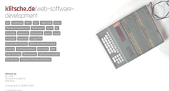 Desktop Screenshot of klitsche.de