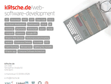 Tablet Screenshot of klitsche.de